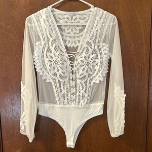 Fashion Nova Lace Bodysuit